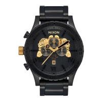 ราคา Nixon Tupac 51 30 NXA1376010 00 นาฬิกาข้อมือผู้ชาย Chronograph สายสแตนเลส Black Gold หน้าปัด 51 มม (20691516554)