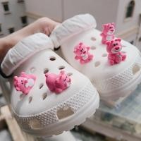 ราคา ชุดกิ๊บบิตซ์3D รูปหมีสตรอว์เบอร์รี่5ชิ้นสำหรับรองเท้าแตะ รองเท้าแตะชายหาด รองเท้าแตะชุดตุ๊กตาบาร์บี้สีชมพู (20577300148)