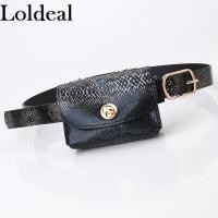 ราคา Loldeal ผู้หญิงกระเป๋าคาดเอวรูปวาดเสือดาวแฟชั่น Mini สายโซ่กระเป๋าคาดเอวที่ถอดออกได้ (7703534662)