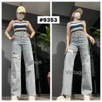 ราคา กางเกงยีนส์งานป้ายVintageทรงวินเทน 9353 (14956818092)