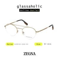 ราคา ลดกระหน่ำ กรอบแว่นสายตา Ermenegildo Zegna รุ่น EZ5131 008 51 ทรงปรอทกลม ดีไซน์สะพานคู่ กรอบล่างเปลือย สไตล์วัยรุ่น (20757182766)