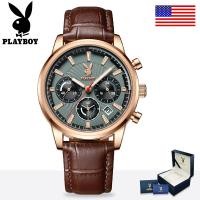 ราคา PLAYBOY นาฬิกาลำลองผู้ชาย นาฬิกาผู้ชาย2023 กัน น้ำ ปฏิทินมัลติฟังก์ชั่น 100 ของแท้ พร้อมกล่อง ดูเวลา ดูวันที่ เรืองแสง สายสเตนเลส รับประกัน (20758185795)