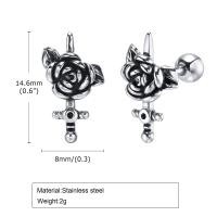 ราคา สัตว์เหล็กกล้าไร้สนิมฮิปโปโปเตมัส Vnox ต่างหูตุ้มหูผู้ชายเด็กผู้ชายก๊อกน้ำแมงป่องด้วงกริชกุหลาบงูเครื่องประดับต่างหูสำหรับคนแพ้ง่ายที่ละเอียดอ่อน (21005170008)