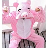 ราคา พร้อมส่ง ชุดมาสคอต ชุดแฟนซี Onesie หมู ไม่รวมรองเท้า ร้านคนไทย คุยง่ายไว้ใจได้ (20604592850)
