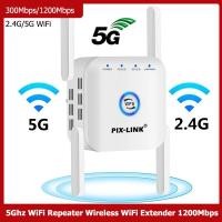ราคา WiFi Repeater Booster 5G 1200M Wi Fi Extender Amplifier สัญญาณ Access Point Wireless Wi Fi Repetidor อะแดปเตอร์ (20866017873)