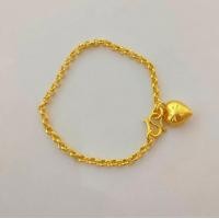 ราคา 152168ข้อมือหวายบางและห่วงคู่ตุ้งติ้งหัวใจหนัก1สลึง งานทองหุ้ม งานคุณภาพเกรดพรีเมี่ยม (17429025361)