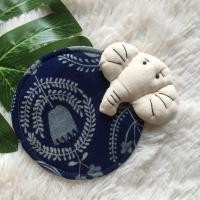 ราคา ที่รองแก้วรูปช้าง ผลิตจากผ้าฝ้าย งานhandmade (21153397921)