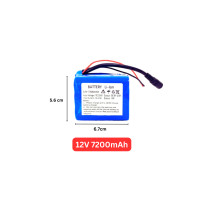 ราคา แบตเตอรี่ลิเธียม 12V มีสาย DC แบตเครื่องใช้ไฟฟ้า แบตอุปกรณ์ไฟฟ้า แบตไฟโซล่าเซลล์ ถ่านชาร์จ 2400mA 4800mA 7200mA 9600mA 12000mA 14400mA 16800mA 19200mA 21600mA 24000mA (21186305794)