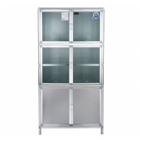 ราคา CLOSE ตู้กับข้าวอลูมิเนียม 80x50x151 ซม LUSTY สีขาว (16698272333)