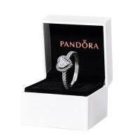 ราคา Pandora Ring With Box Promise Ring Bridal Wedding 925 Silver Crystal Love Heart Ring Engagement Ring Cubic Zirconia Diamond Ring Ring Wholesale (20169801858)