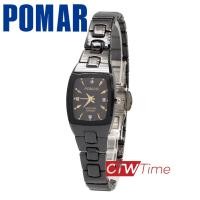 ราคา Pomar นาฬิกาข้อมือผู้หญิง สายเซรามิก รุ่น PM76002B0401 สีดำ หน้าปัดดำ (7979083981)