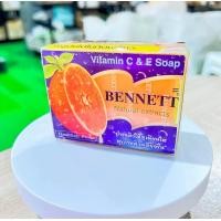 ราคา สบู่เบนเนท สบู่วิตามิน อี สูตรเพิ่มวิตามินซี สีส้ม BENNETT เบนเนท 130 g 1 ก้อน (21217964678)