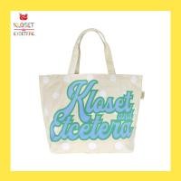 ราคา Kloset Etcetera Pink Dot Tote Bag L กระเป๋าสะพายไหล่ กระเป๋าลายจุด กระเป๋าผ้า ถุงผ้า (16737446038)