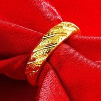 ราคา HIALAMAแหวนทองชุบลายดาวคลาสสิก สำหรับคู่รักปรับขนาดได้อย่างอิสระคู่รักเรียบง่ายแหวนแหวนทรงขนาดกลาง ใหญ่ (20965159863)