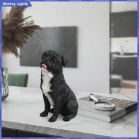 ราคา รูปปั้นสุนัข Baoblaze รูปปั้นสัตว์ตกแต่งเตาผิงของสะสมสำหรับลูกสุนัข (20950544172)