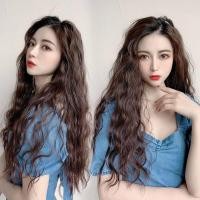 ราคา วิกผมสำหรับผู้หญิงผมหยิกยาวปานกลางรูปตัวยูขนาดใหญ่ลอนมีผมยาวดัดเป็นลอนทำจากข้าวโพดขนแกะที่มองไม่เห็นหนึ่งชิ้นชิ้นวิกผมลอน (19686259158)