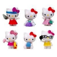ราคา Sanrio ตุ๊กตาหุ่น6ชิ้น เซ็ต ตกแต่งหน้าเค้กตุ๊กตาขยับแขนขาได้ Hello Kitty 5ซม ของเล่นตั้งโต๊ะของเล่น hiasan mobil ของขวัญสำหรับเด็ก (21170749788)