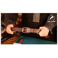 ราคา King Leather เข็มขัดหนังวัวแท้ นำเข้าจากอิตาลี Genuine Leather Belt Made in Italy IT 4 (19289438102)