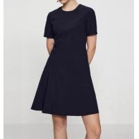 ราคา G2000 ชุดเดรสแขนสั้นสีชมพู เดรสทำงานผู้หญิง ชุดเดรสเข้ารูปทรง FIT AND FLARE (21083614455)