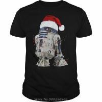 ราคา Fashion Star R2D2 Christmas Led Light Wars T Shirt Merry Christmas Black 100 Cotton T shirt Funny Men Tshirt Oversized Tees (20741042759)