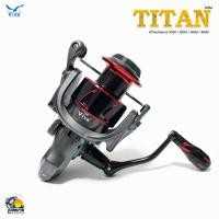 ราคา รอกตกปลา รอกสปินนิ่ง สปุนอลูมิเนียม วีว่า VIVA TITAN TT Series 1000 2000 3000 4000 New Black Gold Red (14424766614)