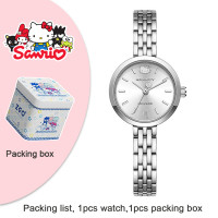 ราคา ของแท้ 100 Hello Kitty นาฬิกาสำหรับหญิงสายเหล็กหญิงมัธยมนาฬิกาเด็ก 30M กันน้ำ 295 ของขวัญวันเกิด (18326879067)