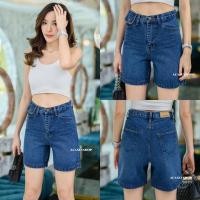 ราคา Acasey กางเกงยีนส์สามส่วน 3ส่วน วินเทจ เอวสูง ผ้าไม่ยืด แต่งกระเป๋าใบเล็ก ไซส์ S 6XL (19422080549)