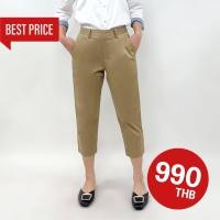ราคา Best price PORTLAND กางเกงขายาว 5 ส่วน สีกากี Cropped Pants Khaki (20585277660)