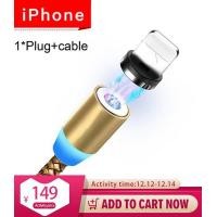 ราคา INIU สายแม่เหล็ก LED Type Cสายชาร์จเร็วสำหรับ Iphone 11 XS MAX XR 8X7 6 6S Plus 5 5S สายชาร์จโทรศัพท์แม่เหล็กสายชาร์จสีดำแดงทองเงิน1M 2M (1093322071)