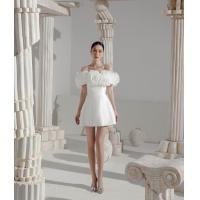 ราคา เดรสสีขาวเกาะอกสุดเซกซี่ แต่งด้วยดอกไม้สีขาว 3D ทรงเดรสเป็นชายบาน ชุดนี้สวยเซ็กซี่สุดๆค่า (19997074667)