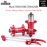 ราคา Novatec Hub D041SB D042SB ดิสก์เบรกการ์ดจักรยานเสือภูเขา MTB ฮับแบริ่งจักรยาน32 36รูสีแดงสีดำ8 9 10 11ความเร็ว (9874802044)