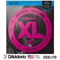 ราคา DAddario ESXL170 สายกีตาร์หัวตัด สายเบสหัวตัด สายกีตาร์เบสหัวตัด แบบ Nickel Wound ของแท้ 100 Steinberger Long Scale Bass Strings 0 045 0 100 Made in USA (9642115494)