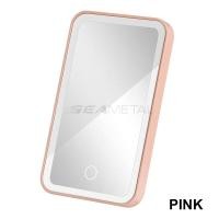 ราคา กระจกส่องแต่งหน้ากระบังแสงแบบพกพาติดไฟ LED แบบชาร์จไฟได้กระจกแต่งหน้ากระจกส่องภายในรถยนต์ (20070976146)