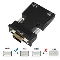 ราคา HDMI Female to VGA Male Converter Audio Adapter Support 1080P Signal Output Black (108449990)
