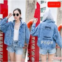 ราคา Jacket แจ็คเก็ตยีนส์แขนยาวปักลาย แจ็คเก็ตยีนส์สาวอวบ แจ็คเก็ตยีนส์ทรงครอป แจ็คเก็ตยีนส์มีฮู้ด รุ่น1020 (7878481579)