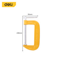 ราคา Deli ปากกาจับชิ้นงานตัวซี 2นิ้ว 3นิ้ว 4นิ้ว 5นิ้ว 6นิ้ว 8นิ้ว ซีแคลมป์ ปากกาจับไม้ตัวซี ป้องกันการบิดงอ C Clamp (20688885199)