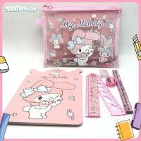 ราคา I Stationery กระเป๋าเครื่องเขียนลายการ์ตูนพร้อมอุปกรณ์ครบชุด ซองตาข่าย ชุดเครื่องเขียน Sanrio น่ารัก เหมาะกับของขวัญ สําหรับนักเรียน (20681890672)