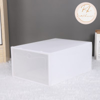 ราคา พร้อมส่ง กล่องใส่รองเท้าพลาสติก กล่องเก็บรองเท้า ราคาต่อ1 ชิ้น (21167026602)