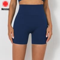 ราคา Nessaj กางเกงเลกกิ้งสั้นสำหรับเล่นโยคะสำหรับผู้หญิงกางเกงเลกกิ้งสั้นกระชับสะโพกเอวสูงกางเกงกีฬาขาสั้นกางเกงกางเกงขาสั้นรัดรูปยางยืดไร้รอยต่อ (18427992692)