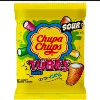 ราคา Chupa Chups Bites Tubes Sour จูปา จุ๊ปส์ เยลลี่ ผลไม้รวม รสเปรี้ยว 90g (20606867407)