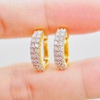 ราคา พร้อมส่ง ต่างหูห่วงเพชรแท้ ทองคำแท้9K ทอง37 5 เพชรแท้น้ำ100 เบลเยี่ยมคัต 9KPE869 (18266341420)