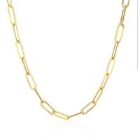 ราคา สร้อยคอทองคำแท้ 14K ลายโซ่คลิป ขนาดกว้าง 3 3 มิลลิเมตร 14K Yellow Gold Wide Paperclip Chain 3 3mm (19299780902)