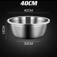 ราคา ตะแกรงล้างผัก กระลังมังล้างผักมีรู กะละมังสแตนเลส ตะแกรงล้างผัก มีหลายขนาดให้เลือก (21383005365)