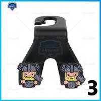 ราคา cartoon double head hook upgrade car seat hanging holder interior hook (20790739929)
