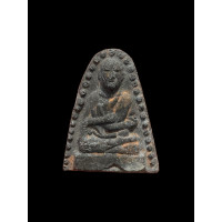 ราคา พระผงรูปเหมือนสมเด็จโตข้างเม็ด หลวงปู่หิน วัดระฆัง เนื้อผงใบลานเก่าๆ 4343 (19677365828)