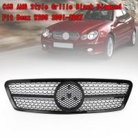 ราคา Areyourshop C63 AMG สไตล์ Grille สีดำเพชร Fit สำหรับ Benz W203 Sedan 2001 2007 C230 C320 C240 (14951354448)