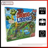 ราคา Board Game Childrens 3D Snakes Ladders Board Game Family Traditional Party Game Kids Toy Uno Kittens Game (2339074785)