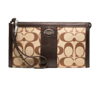 ราคา กระเป๋าสตางค์ COACH แท้ ผ้าลาย Signature สายคล้องมือหนัง ใส่โทรศัพท์ได้ ช่องเยอะ Coach 48625 Legacy Signature Zippy Wallet (11794667884)