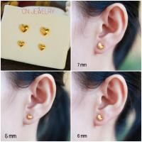 ราคา หัวใจซีกประกบ หัวใจลาย เงา ต่างหู ตุ้มหู ต่างหูหุ้มทอง ต่างหูทองไมครอน ต่างหูทอง24k ฟรีตลับทองทุกคู่ (2717402462)