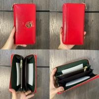 ราคา กระเป๋าสตางค์รับทรัพย์ ใบยาว 2 สี แบรนด์รับทรัพย์ หนังแท้ สองสีมงคล สีข้างนอก ดูดทรัพย์ สีข้างใน กักทรัพย์ ตามตำรา (18768387342)